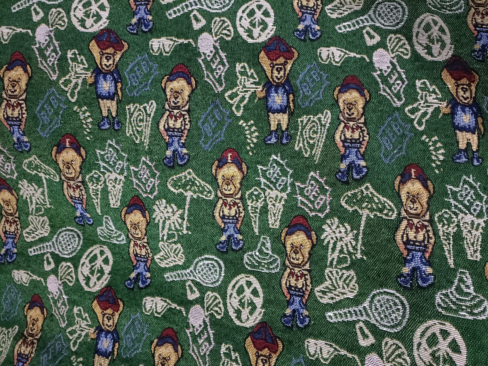 Poly cotton jacquard fabric in multicolor ANPCT739