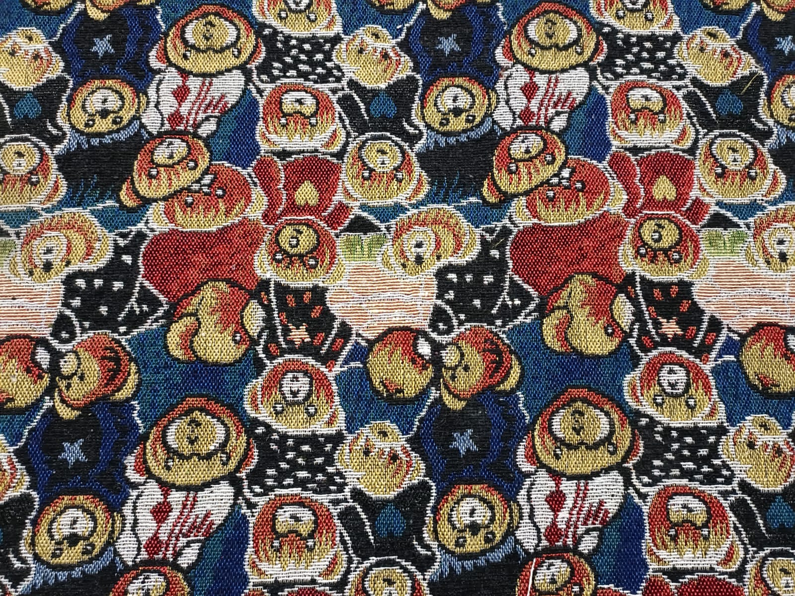 Poly cotton jacquard fabric in multicolor ANPCT744