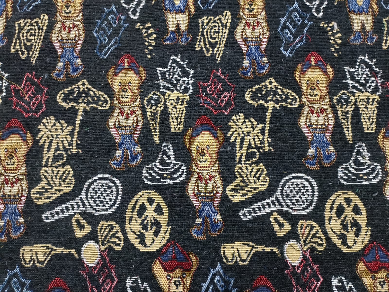 Poly cotton jacquard fabric in multicolor ANPCT745