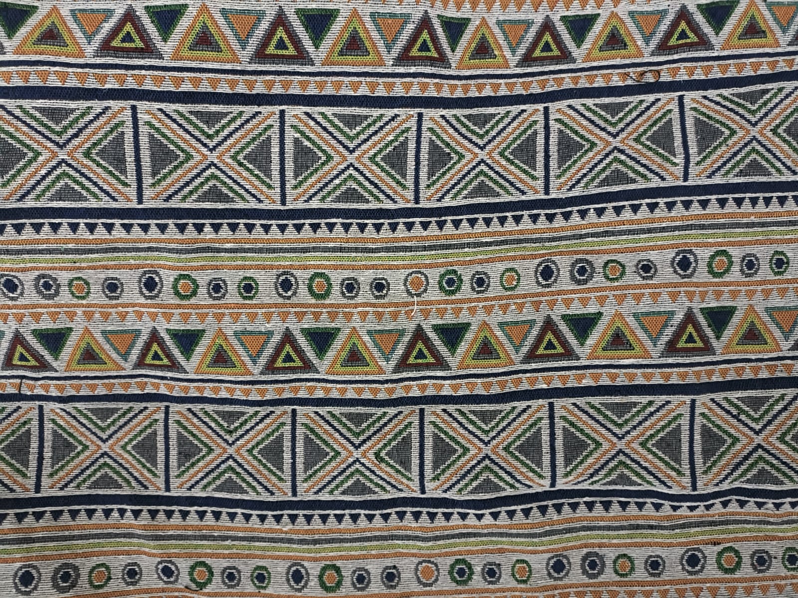 Poly cotton jacquard fabric in multicolor ANPCT748
