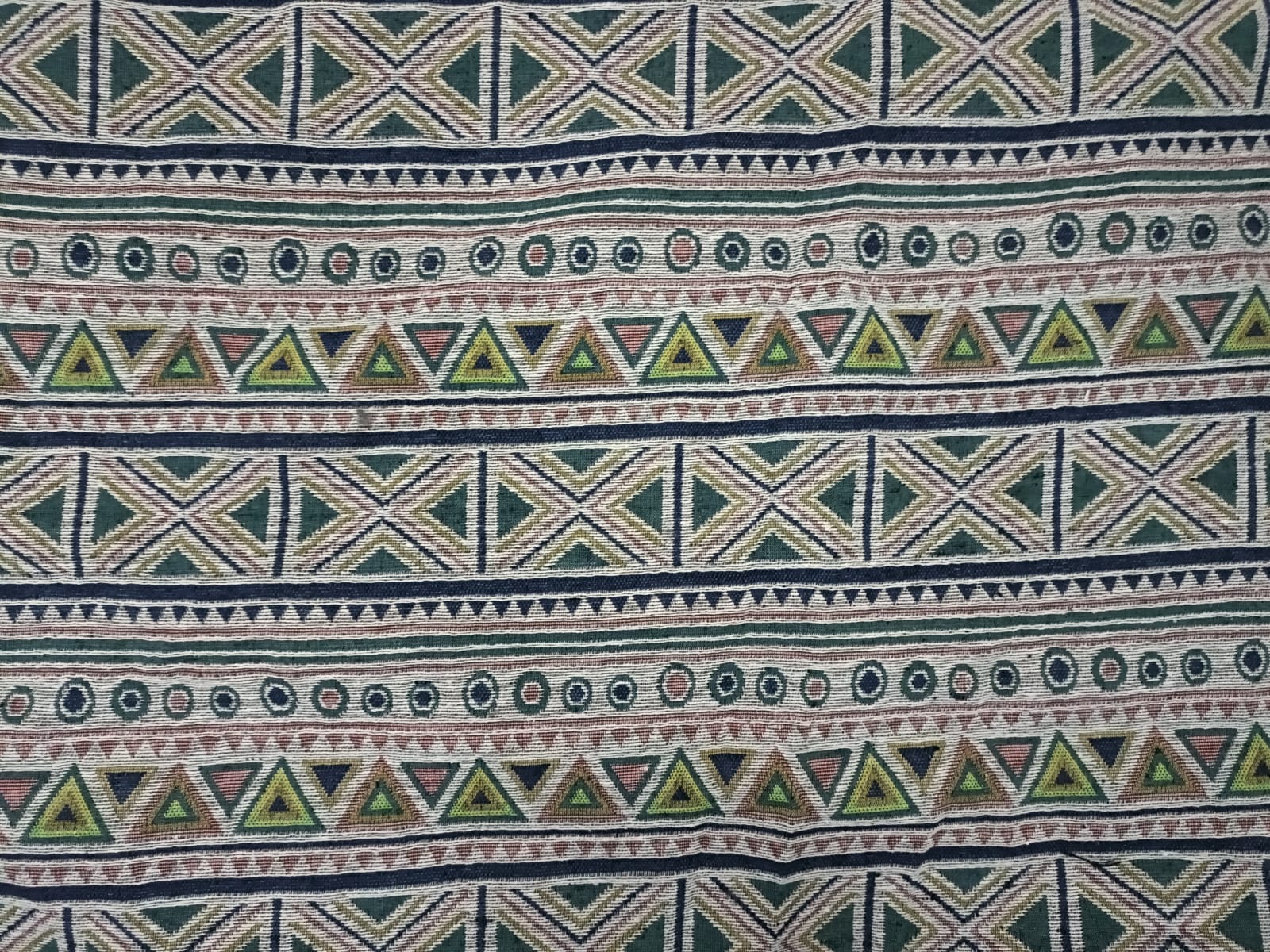 Poly cotton jacquard fabric in multicolor ANPCT749