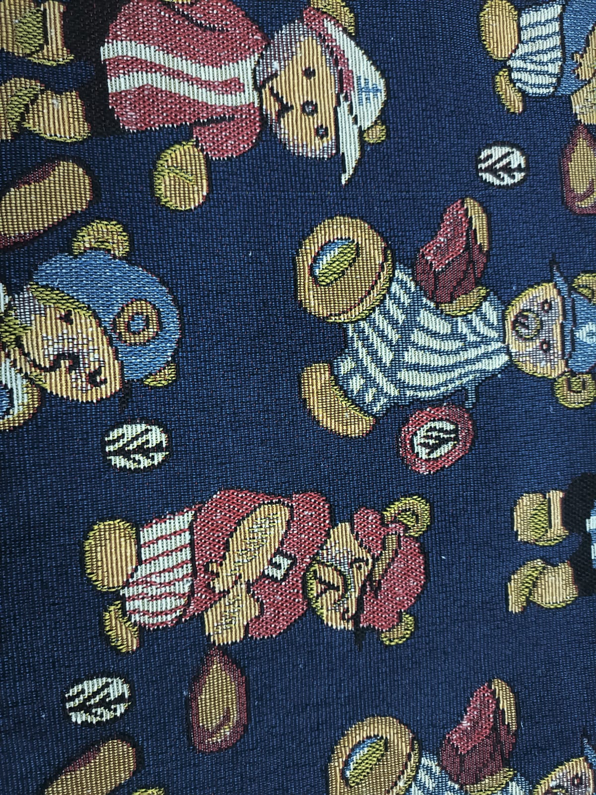 Poly cotton jacquard fabric in multicolor ANPCT753